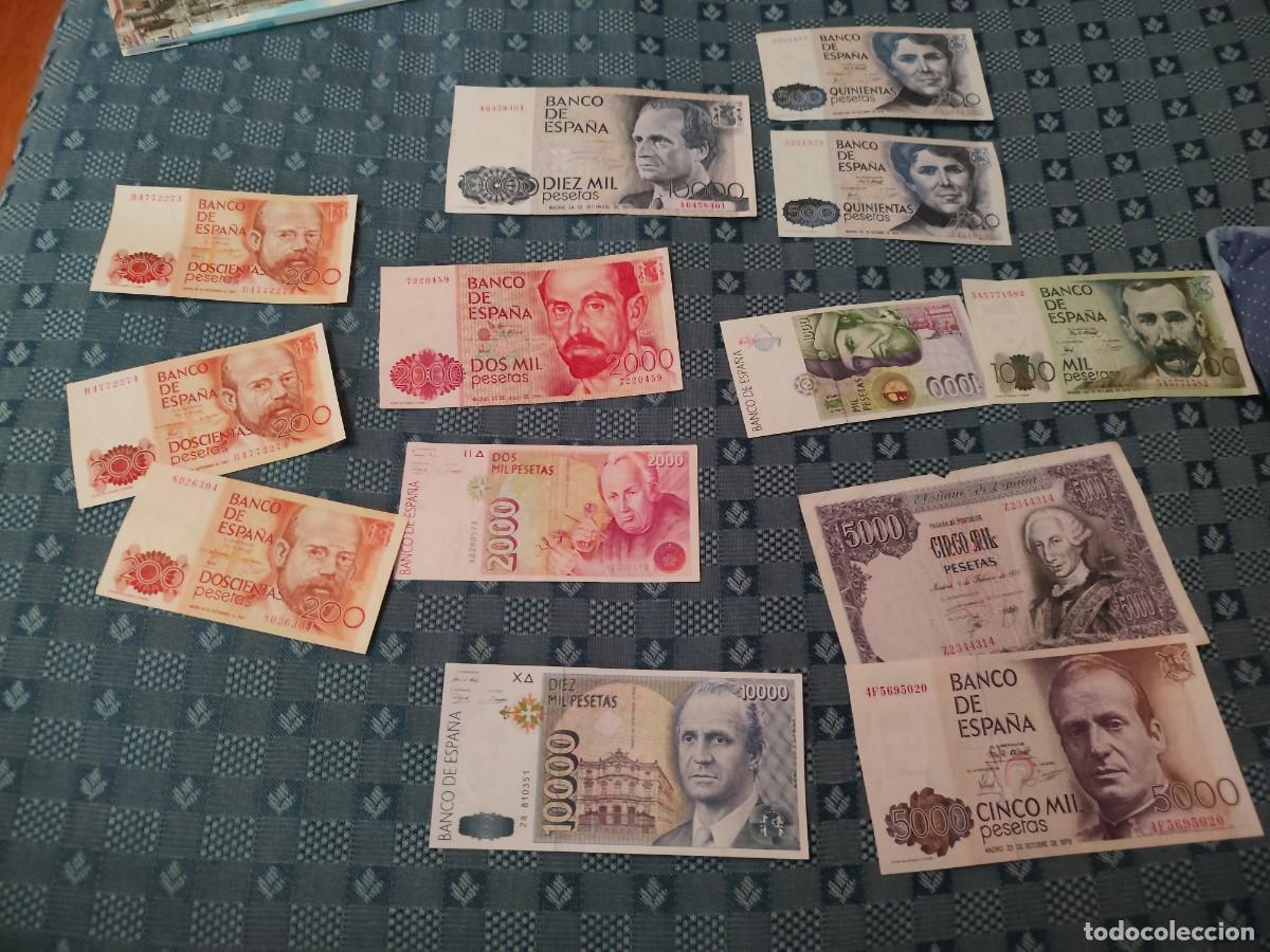 Billetes espa&ntilde;oles: Lote de billetes de pesetas