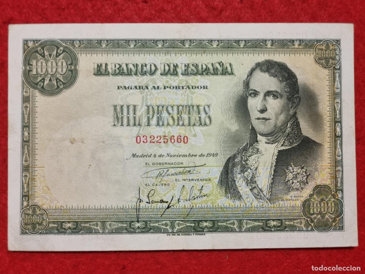 Banconote spagnole: BILLETE 1000 PESETAS 1949 MBC++ SIN SERIE C ORIGINAL T660