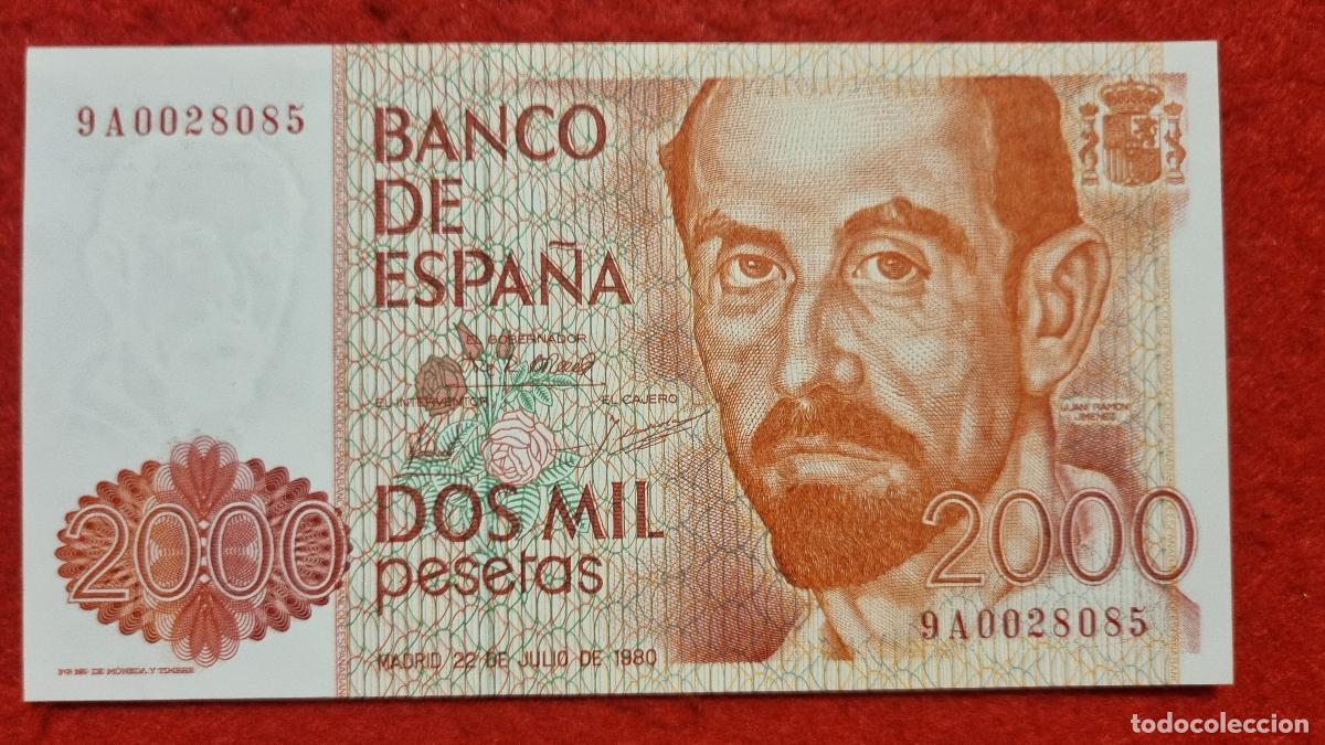 Billetes espa&ntilde;oles: BILLETE 2000 PESETAS 1980 SIN CIRCULAR PLANCHA OJO SERIE ESPECIAL 9A ORIGINAL T085