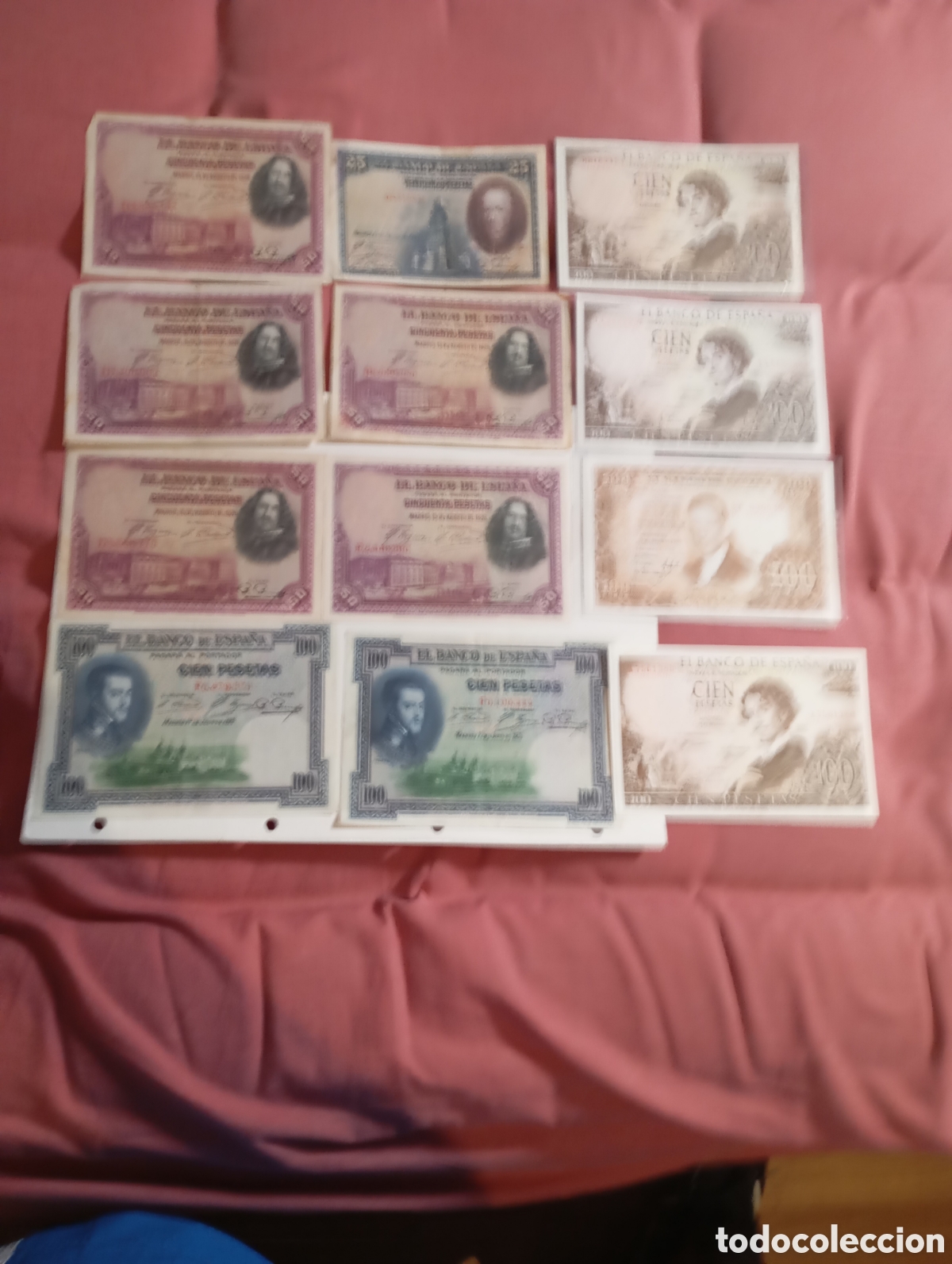 Billets espagnols: Billetes de 100 50 y 25 pesetas espa&ntilde;a