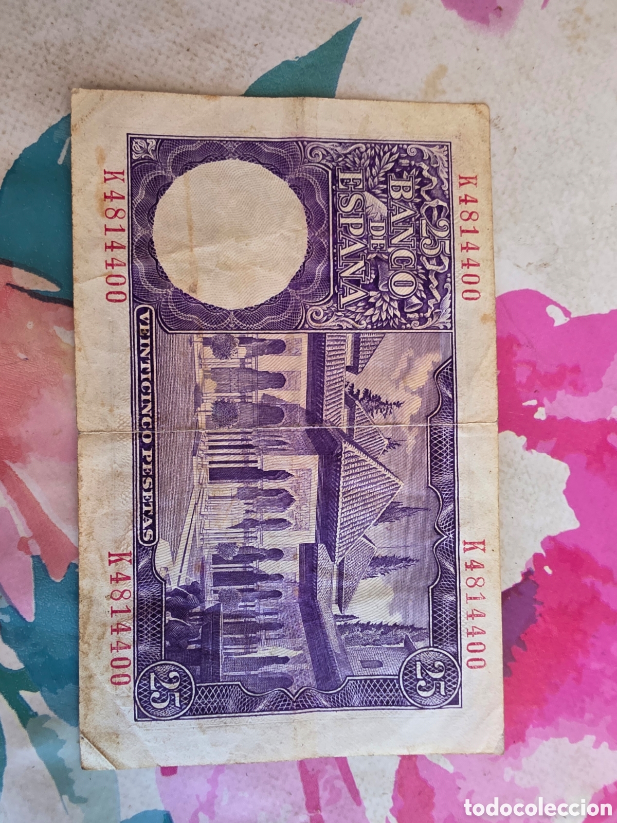 Billetes espa&ntilde;oles: BILLETE 25 PESETAS ESPA&Ntilde;A - Foto 2