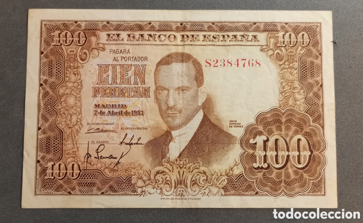 Billetes espa&ntilde;oles: Lote 3 billetes de 100 pts fechas 1953, 1965, 1970. ESPA&Ntilde;A