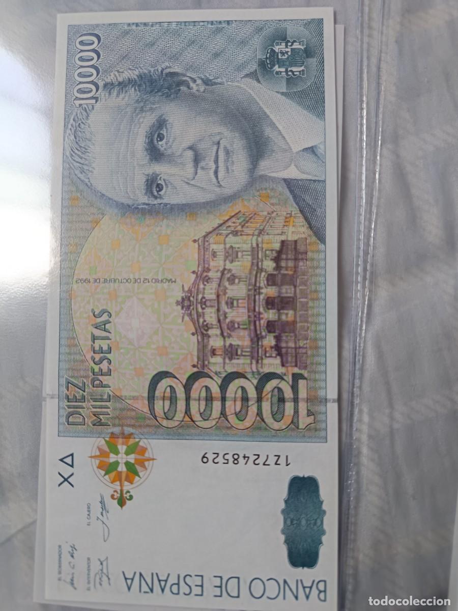 Notas espanholas: Lote de 6 billetes correlativos de 10.000 pesetas 1992 SC
