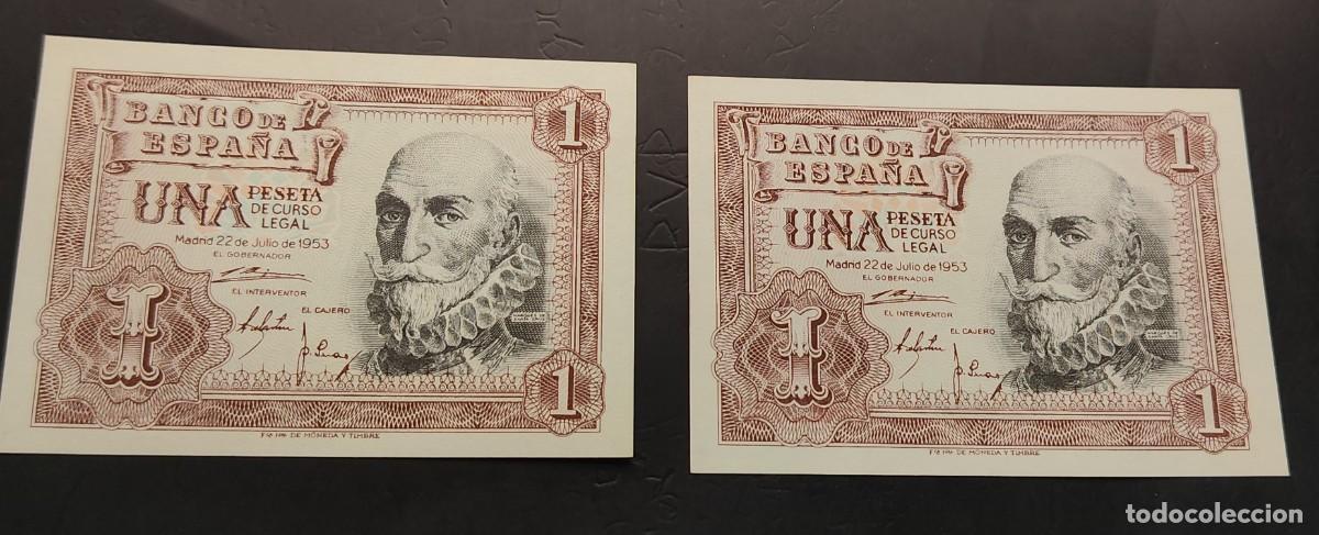 Billetes espa&ntilde;oles: ESPA&Ntilde;A EDIFIL 465 1 PTAS 22 JULIO 1953 SIN SERIE