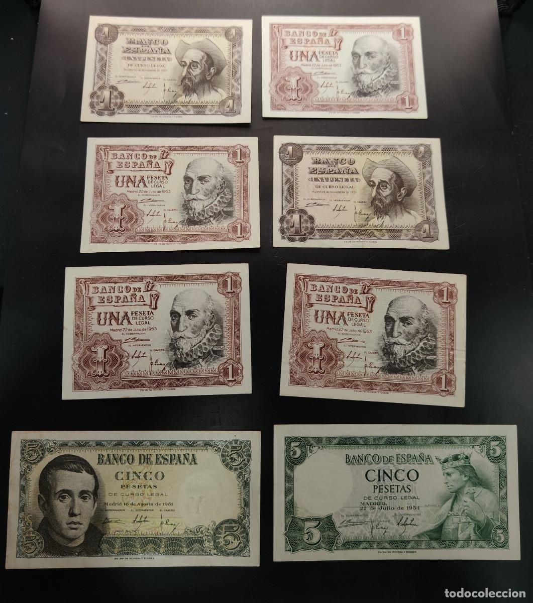 Billetes espa&ntilde;oles: ESPA&Ntilde;A BONITO LOTE 8 BILLETES ESPA&Ntilde;OLES PERIODO DE ESTADO DE ESPA&Ntilde;A