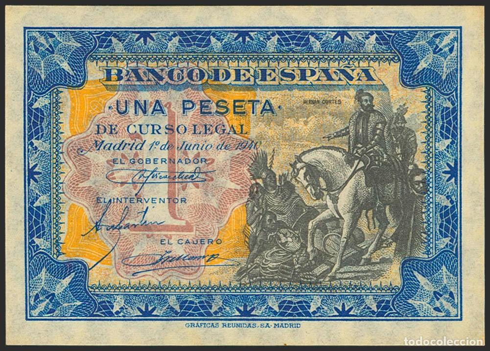Billetes espa&ntilde;oles: 1 PESETA JUNIO 1940 SIN SERIE S/C-