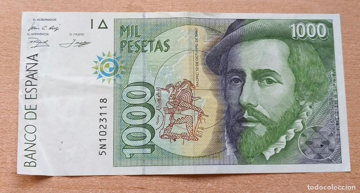 Billets espagnols: M413 Billete de 1000 pesetas - Hern&aacute;n Cort&eacute;s - 1992 - 5N1023118