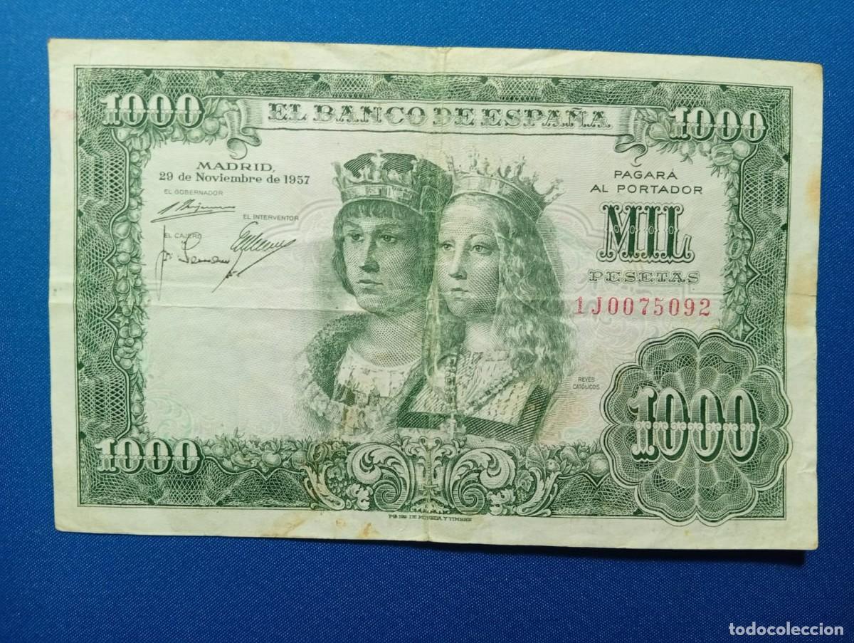 Billetes espa&ntilde;oles: Billete de 1000 ptas 1957 Espa&ntilde;a