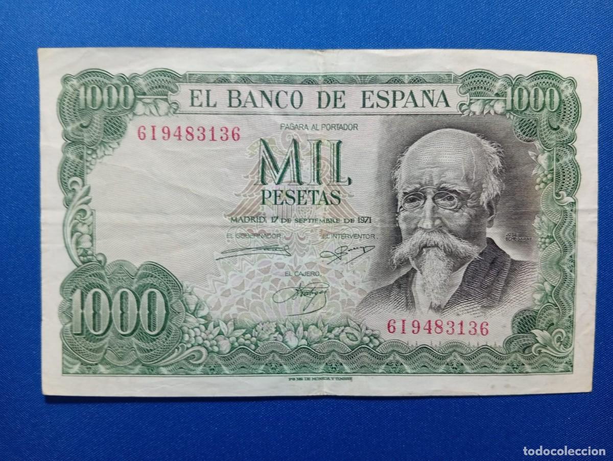 Billetes espa&ntilde;oles: Billete de 1000 ptas 1971 Espa&ntilde;a