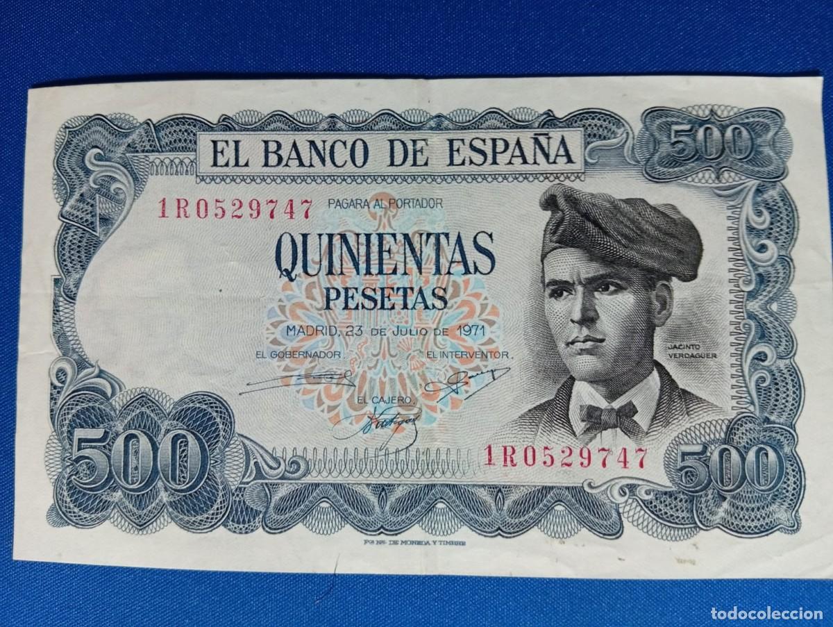 Billetes espa&ntilde;oles: Billete de 500 ptas 1971 Jacinto Verdaguer ( Espa&ntilde;a)