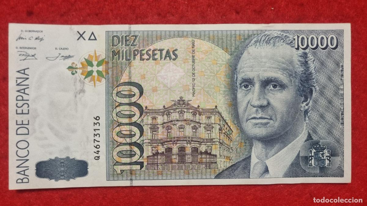 Billetes espa&ntilde;oles: BILLETE 10000 PESETAS 1192 MBC SERIE Q ORIGINAL T136