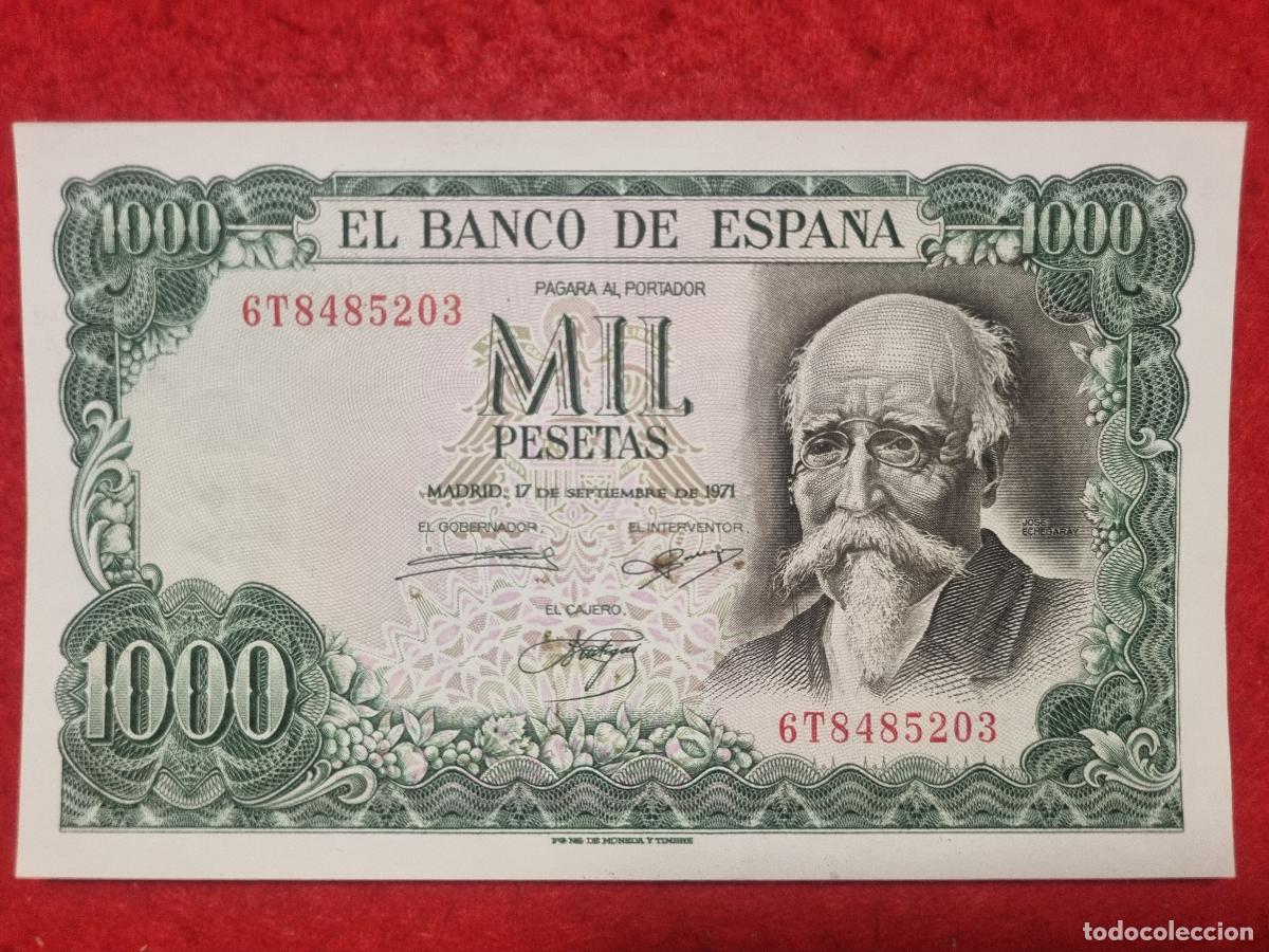 Billetes espa&ntilde;oles: BILLETE 1000 PESETAS 1971 SIN CIRCULAR MANCHITAS SERIE 6T ORIGINAL T203