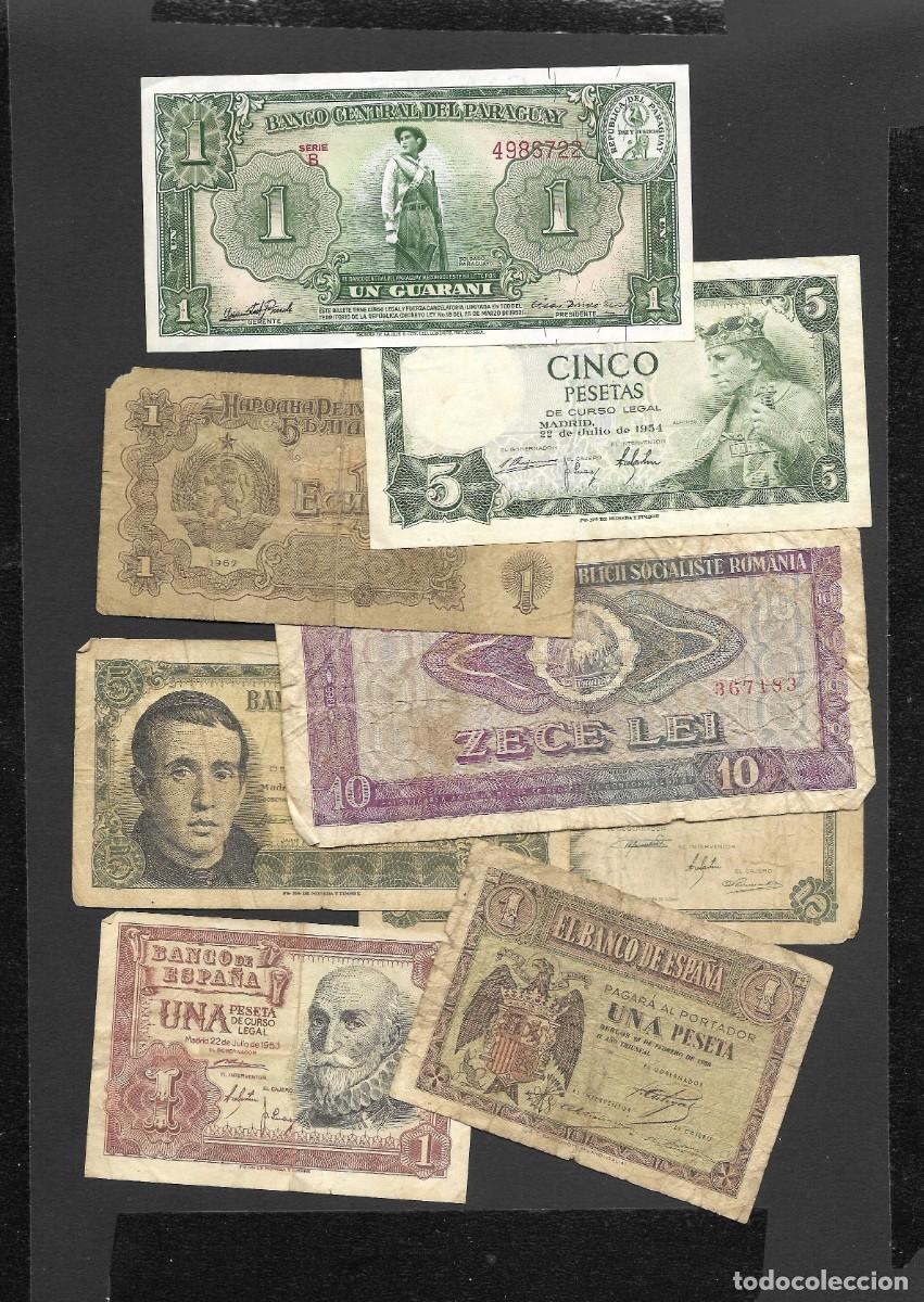 Billetes espa&ntilde;oles: 8 BILLETES DIFERENTES