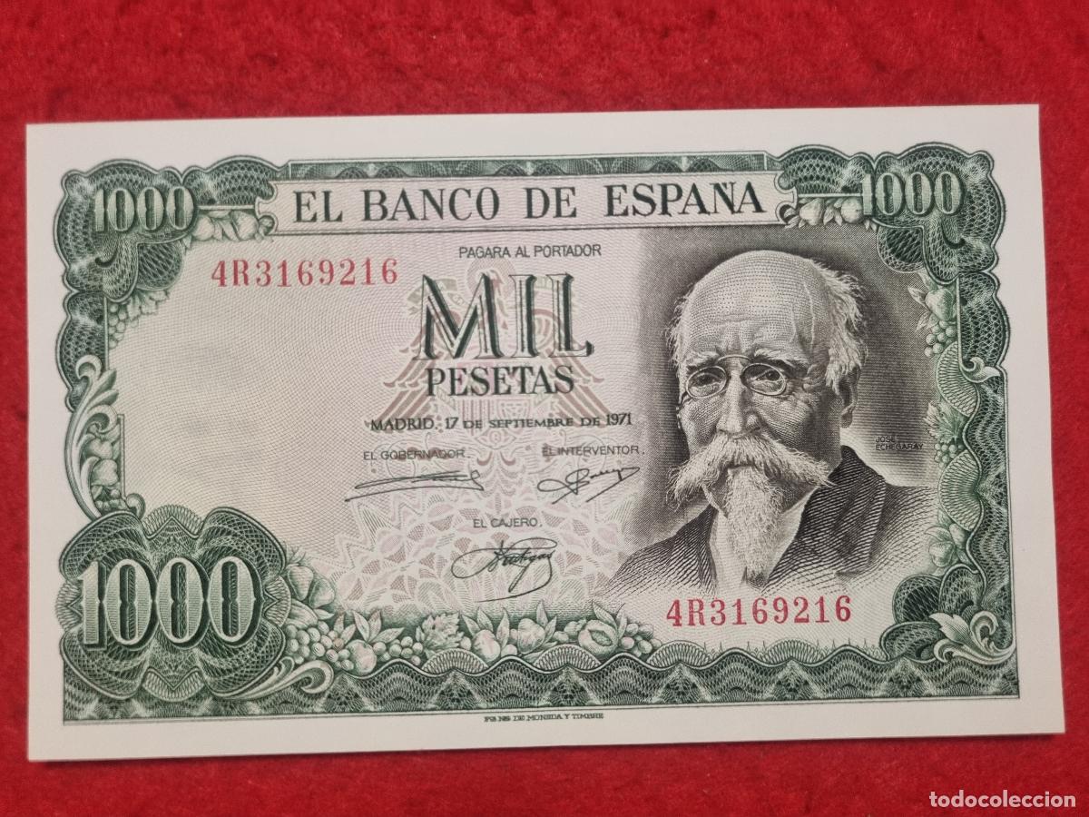 Billetes espa&ntilde;oles: BILLETE 1000 PESETAS 1971 EBC+ SERIE 4R ORIGINAL T216