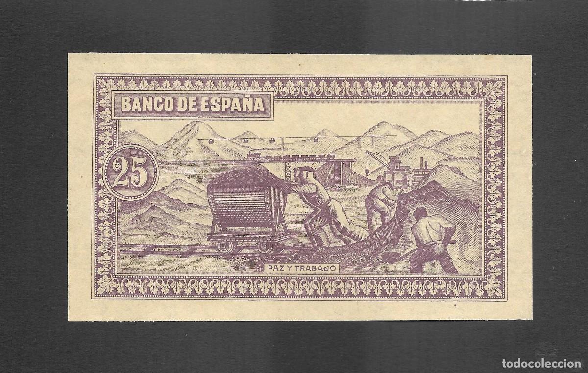 Billetes espa&ntilde;oles: PRUEBA REVERSO 25 PESETAS 1937 GIJON S/C-