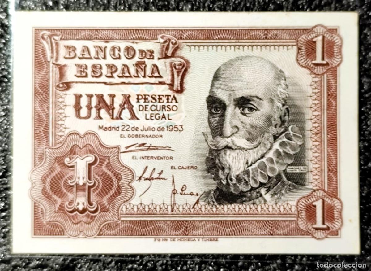 Billets espagnols: Espa&ntilde;a &ndash; 1 Peseta 1953 (Serie &ldquo;Marqu&eacute;s de Santa Cruz&rdquo;) Lote 2046
