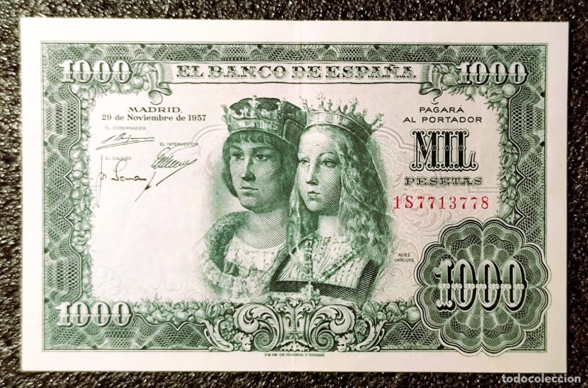 Billets espagnols: Espa&ntilde;a &ndash; 1000 Pesetas 1957 (Serie &ldquo;Reyes Cat&oacute;licos&rdquo;) &ndash; Lote 2049
