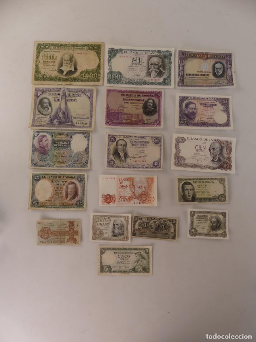 Billets espagnols: COLECCION LOTE DE 17 BILLETES DE PESETAS