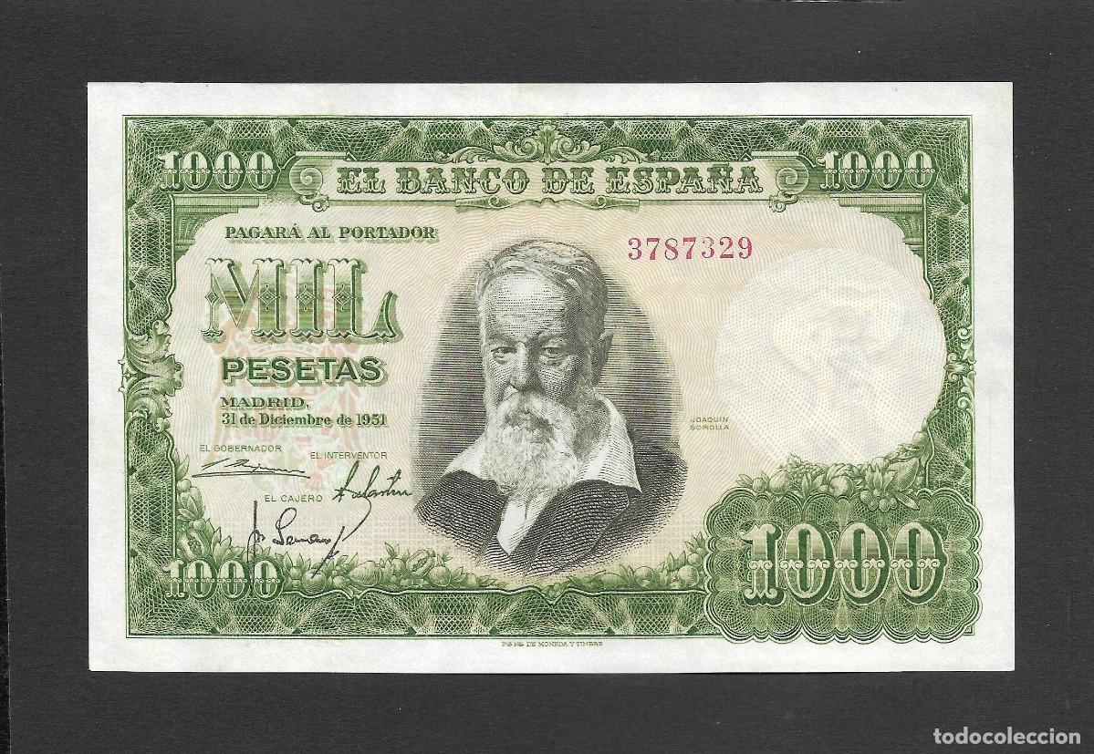 Billetes espa&ntilde;oles: 1000 PESETAS 1951 SIN SERIE EBC++