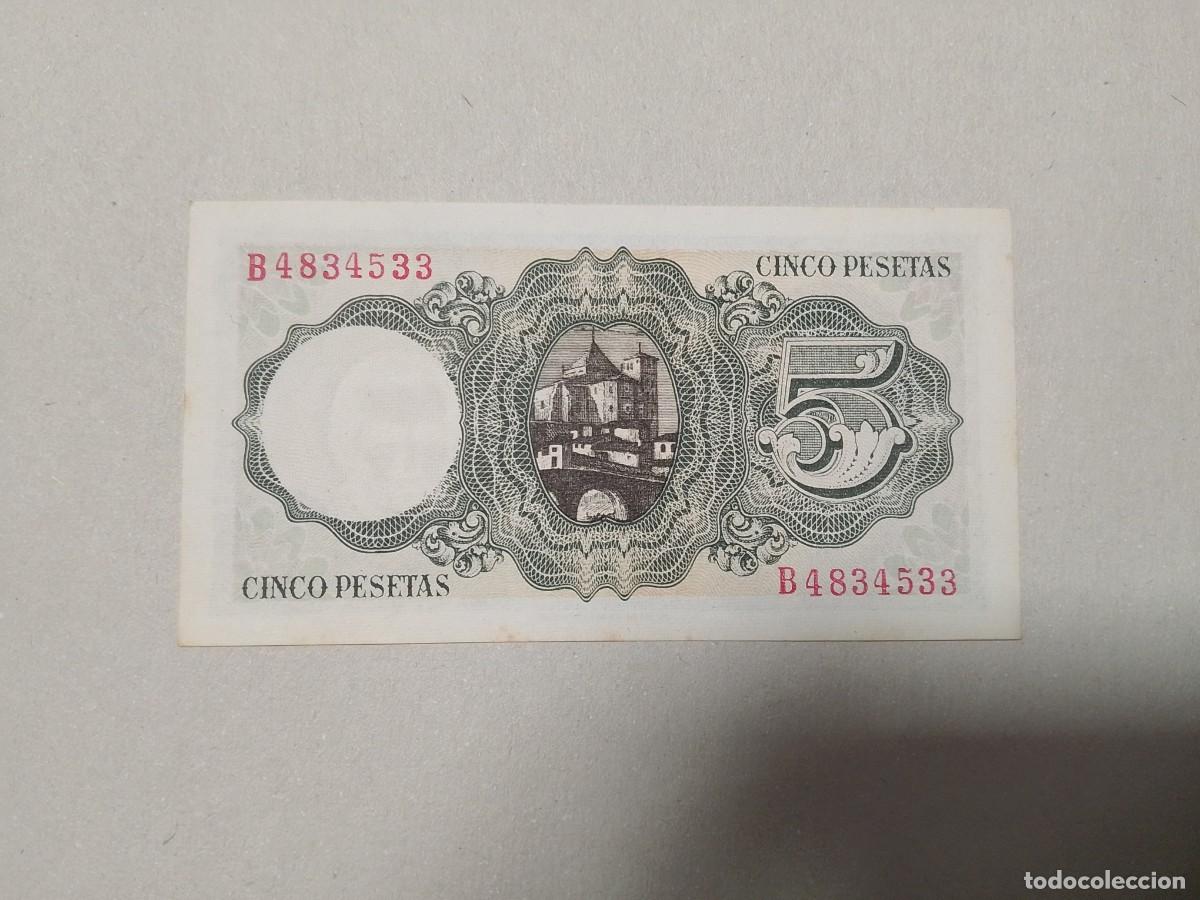 Billetes espa&ntilde;oles: 5 pesetas 1951, sin circular - Foto 2