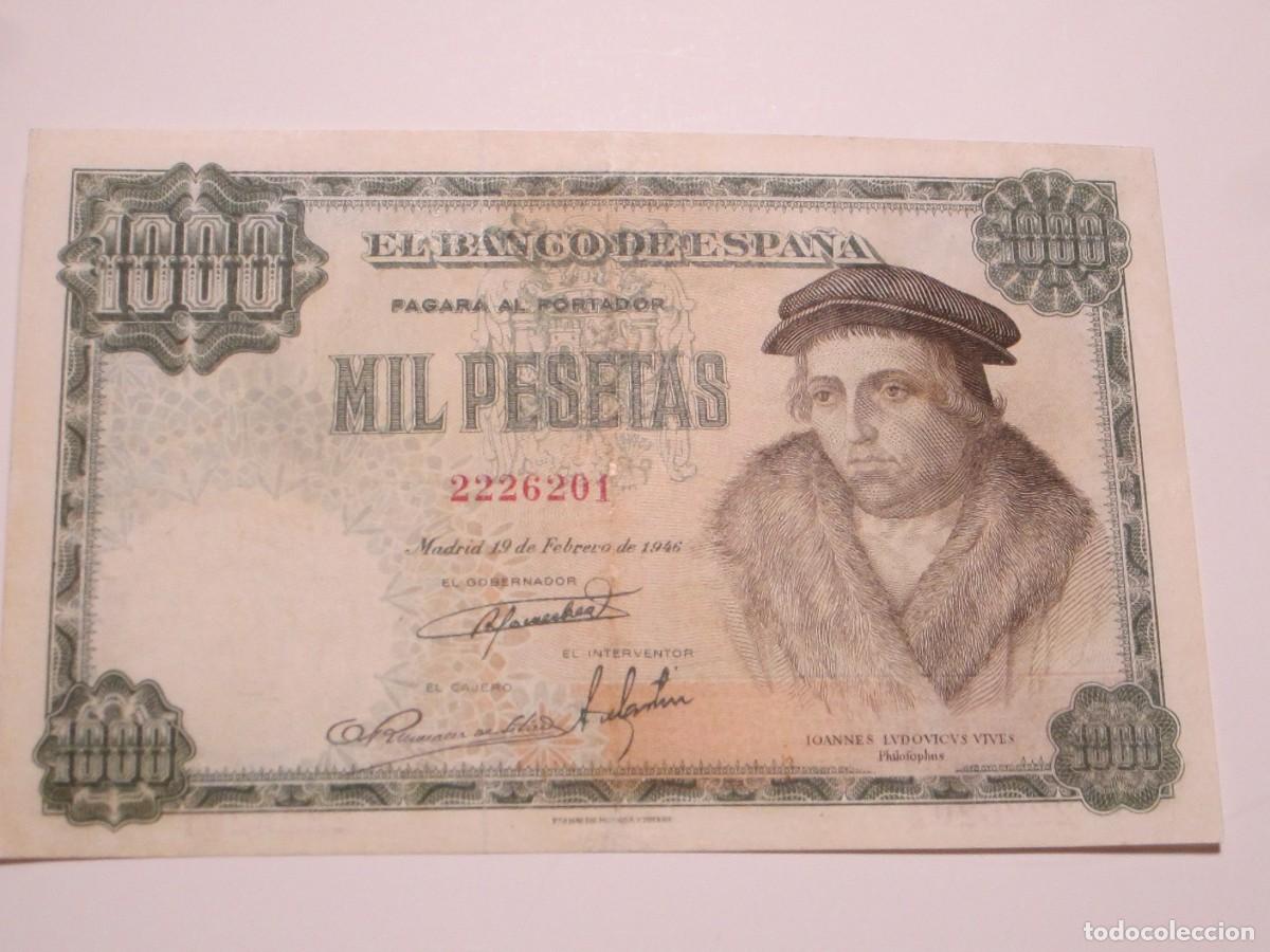 Billets espagnols: 1000 PESETAS DE 1946 SIN SERIE-201 MUY ESCASO ASI