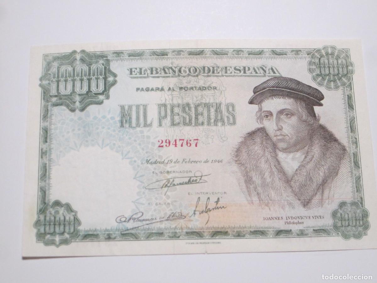 Billets espagnols: 1000 PESETAS DE 1946 SIN SERIE-767 MUY ESCASO ASI