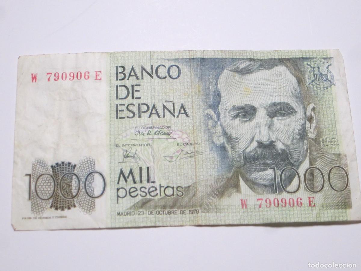 Billets espagnols: 1000 PESETAS DE 1979 SERIE W-906E