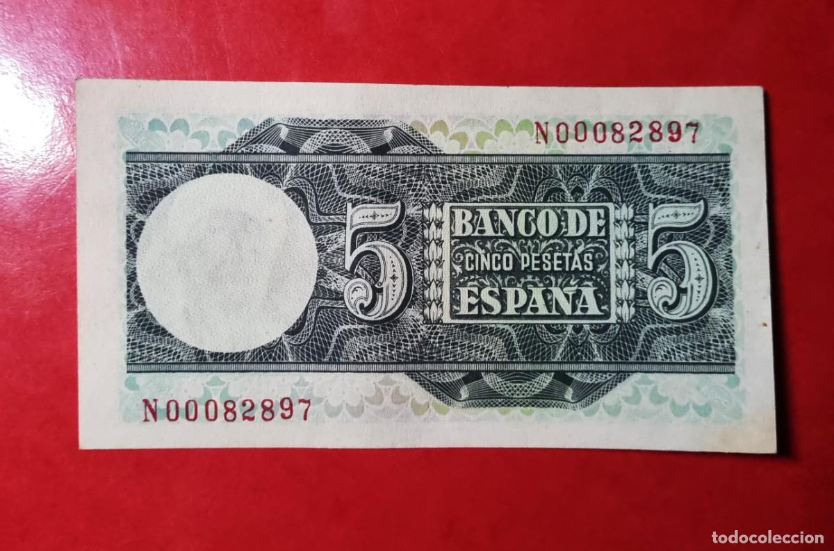 Billetes espa&ntilde;oles: &Uacute;LTIMA SERIE N *** ELCANO SIN CIRCULAR | SOLO ACEPTO PAYPAL| BILLETE 5 PESETAS 1948 LEER DESCRIPC