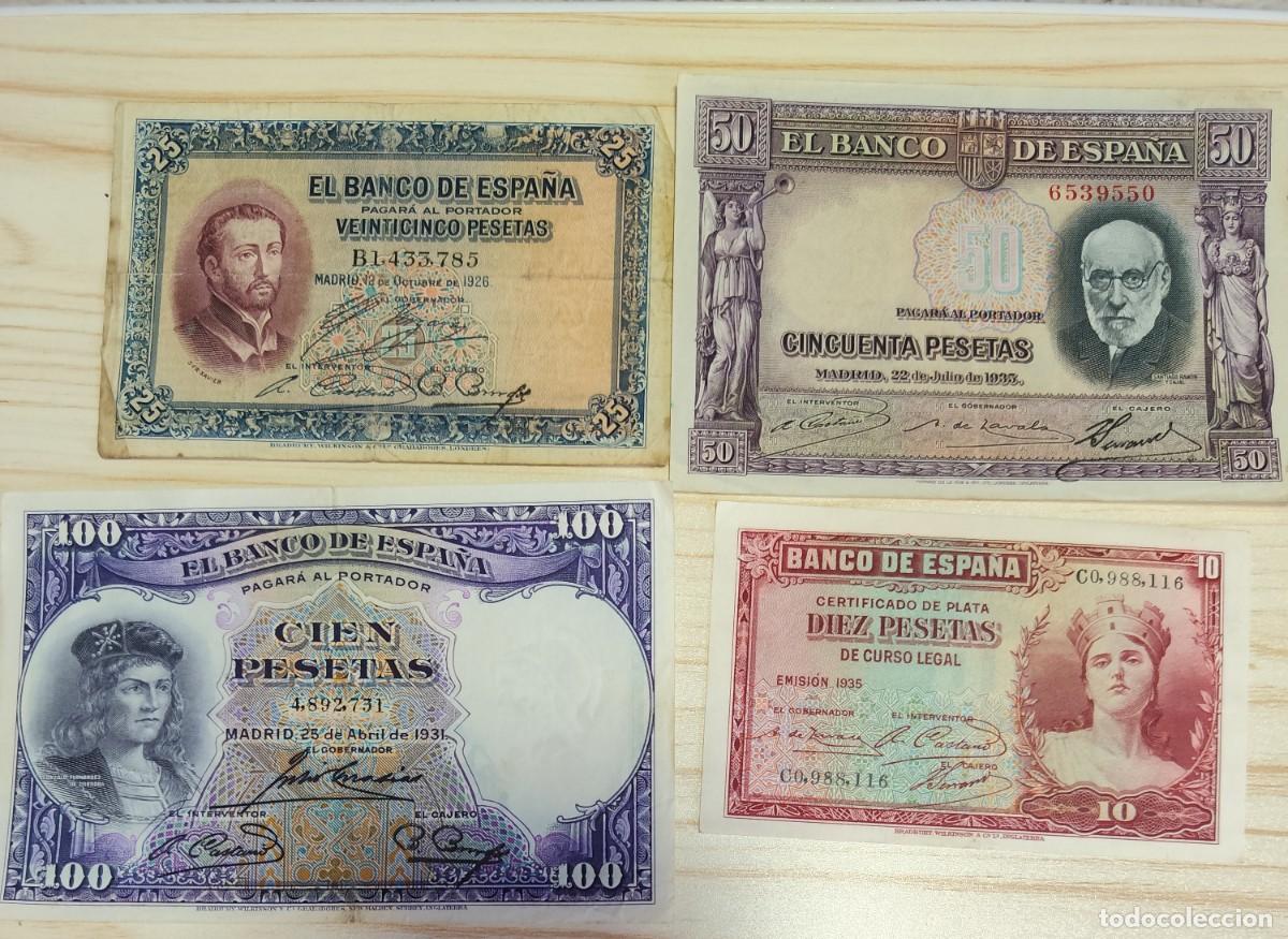 Billetes espa&ntilde;oles: Espectacular lote + 100 billetes Antiguos de Espa&ntilde;a (1925/1970)