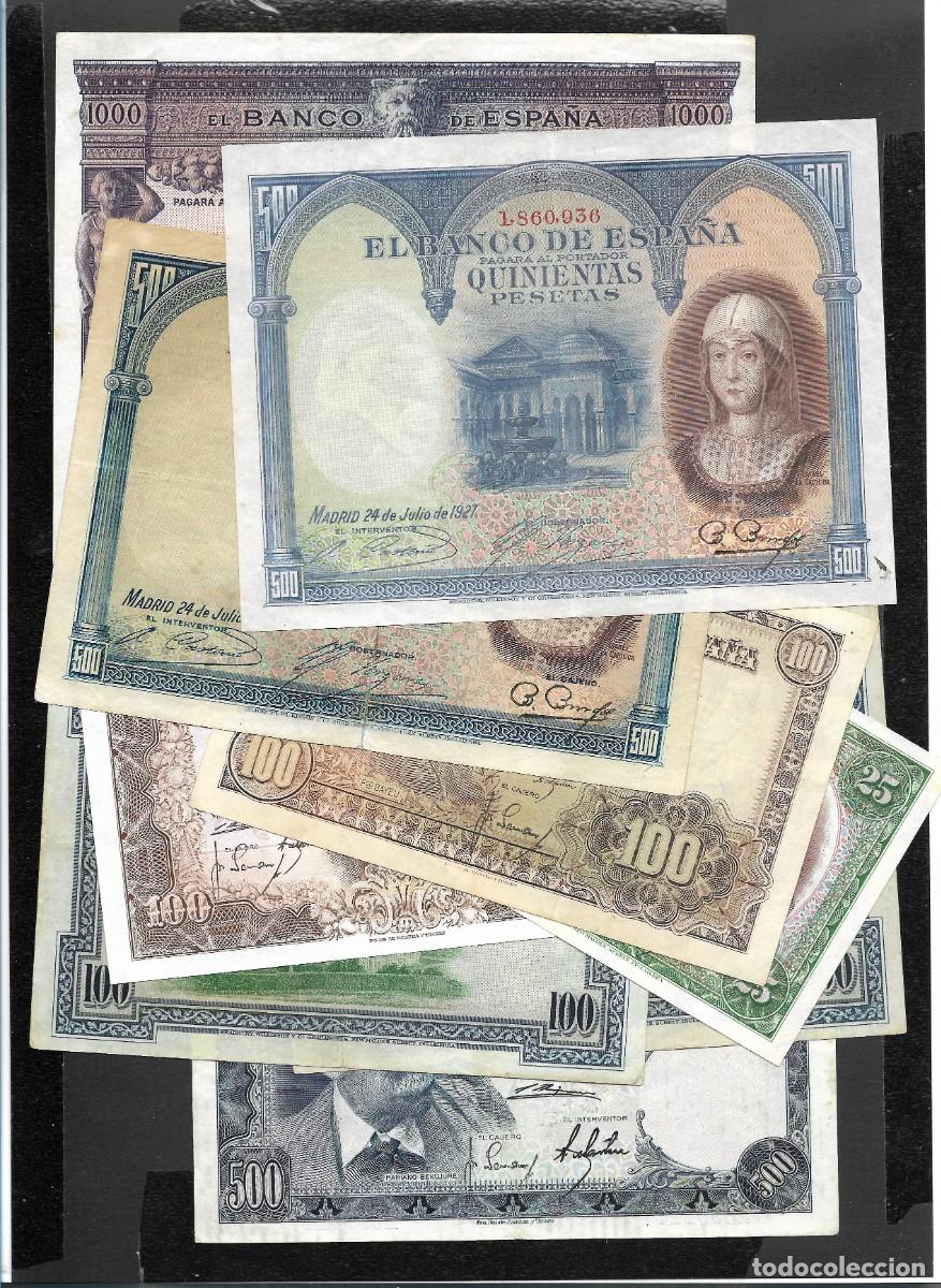 Billetes espa&ntilde;oles: INTERESANTE LOTE 9 BILLETES FECHAS VARIADAS VER IMAGENES Y DESCRIPCI&Oacute;N