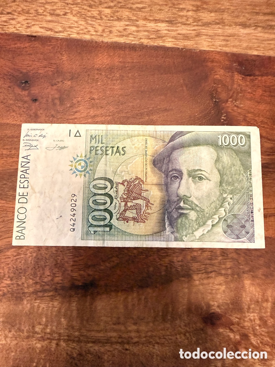 Billets espagnols: BILLETE ESPA&Ntilde;A 1000 PESETAS A&Ntilde;O 1992 HERNAN CORTES