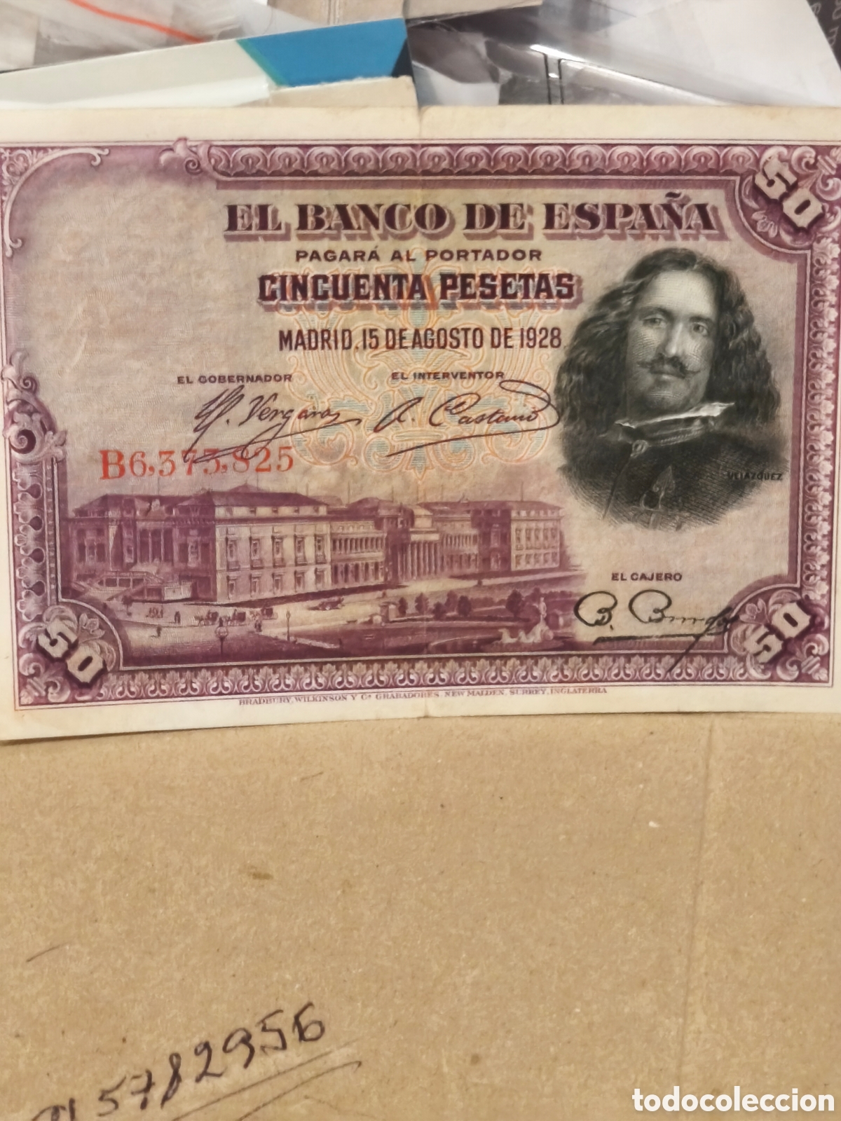 Billets espagnols: Billete circulado ebc de la republica espa&ntilde;ola muy bonito 50 ptas de 1928 ver imsgenes