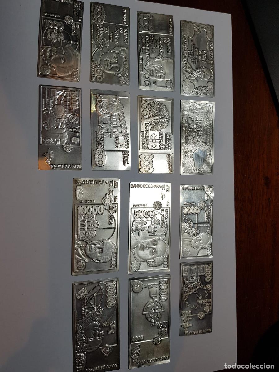 Billetes espa&ntilde;oles: COLECCION DE BILLETES ESPA&Ntilde;OLES EN PLATA DE LEY