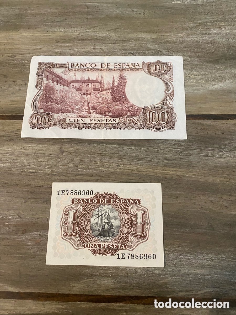 Billetes espa&ntilde;oles: 2 billetes espa&ntilde;oles - Foto 2