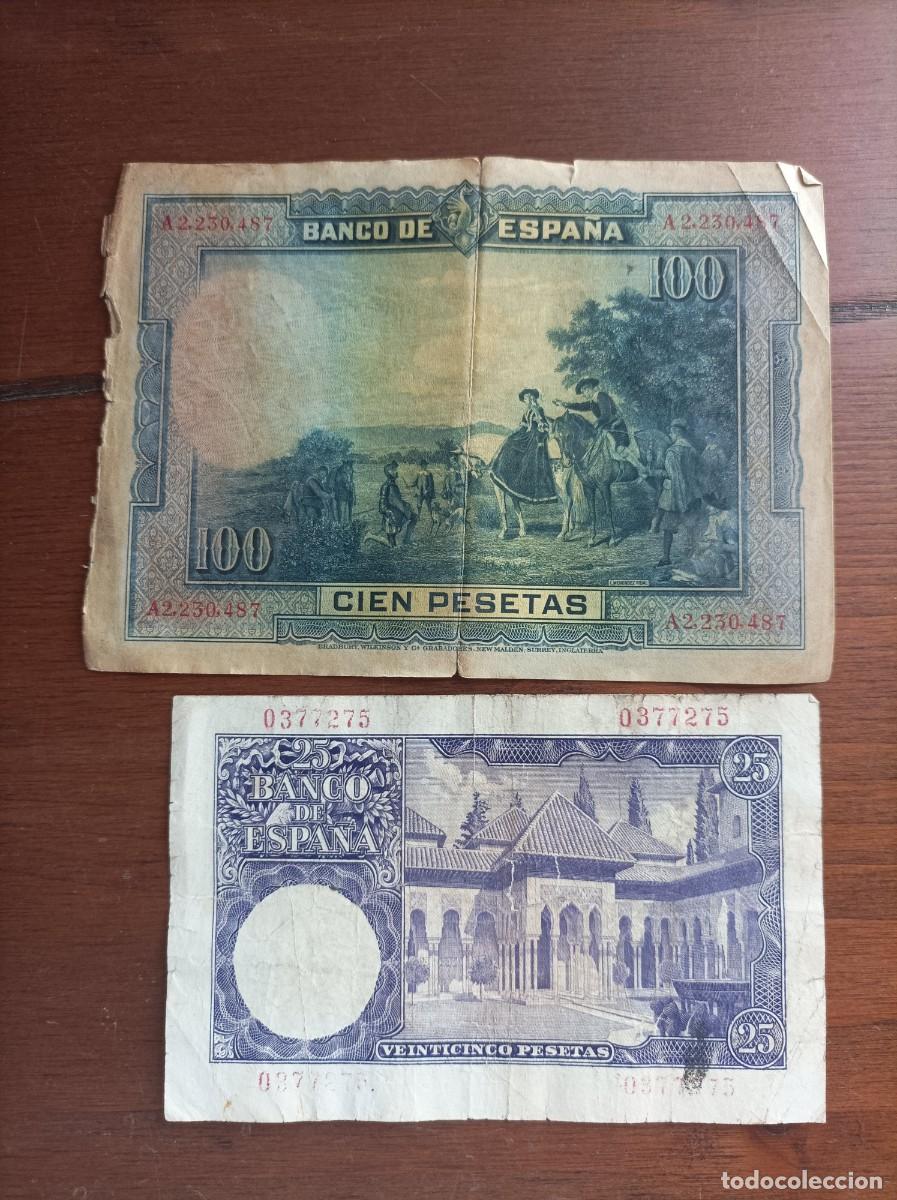 Billetes espa&ntilde;oles: Dos billetes antiguos - Foto 2
