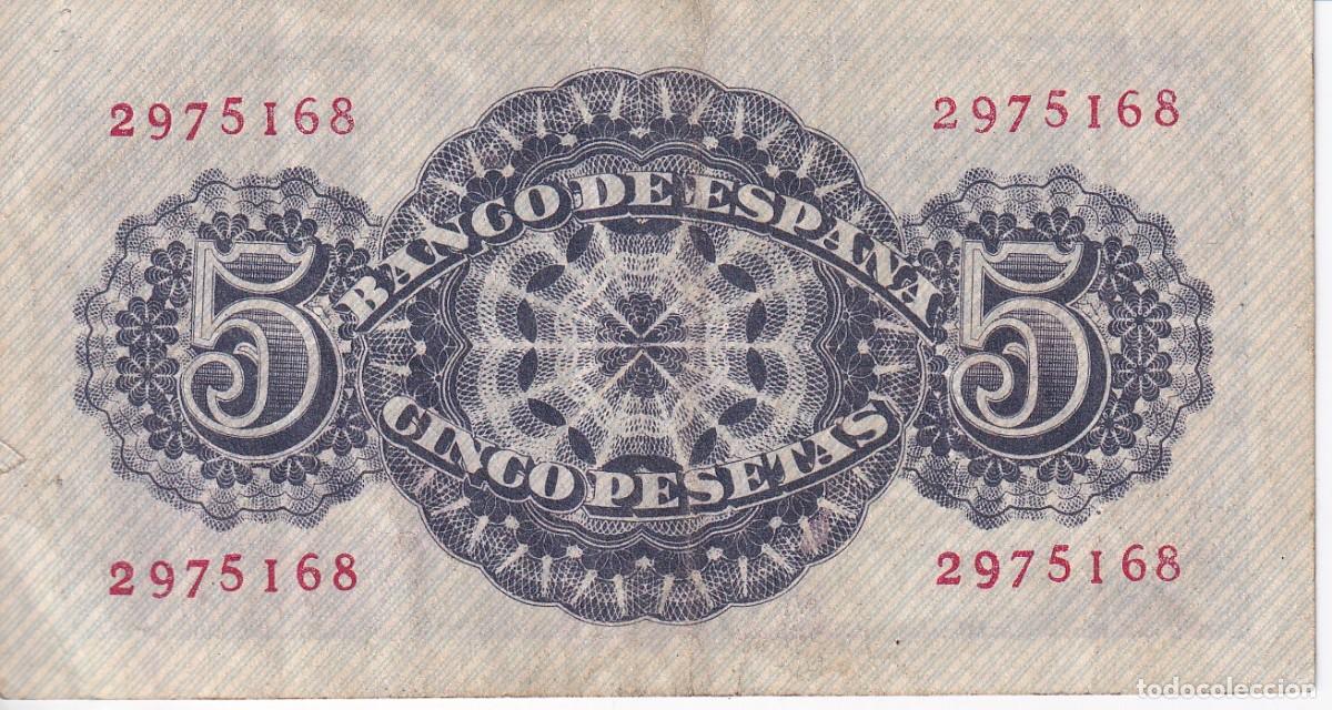 Billets espagnols: BILLETE DE 5 PESETAS DEL A&Ntilde;O 1947 DE SENECA SIN SERIE
