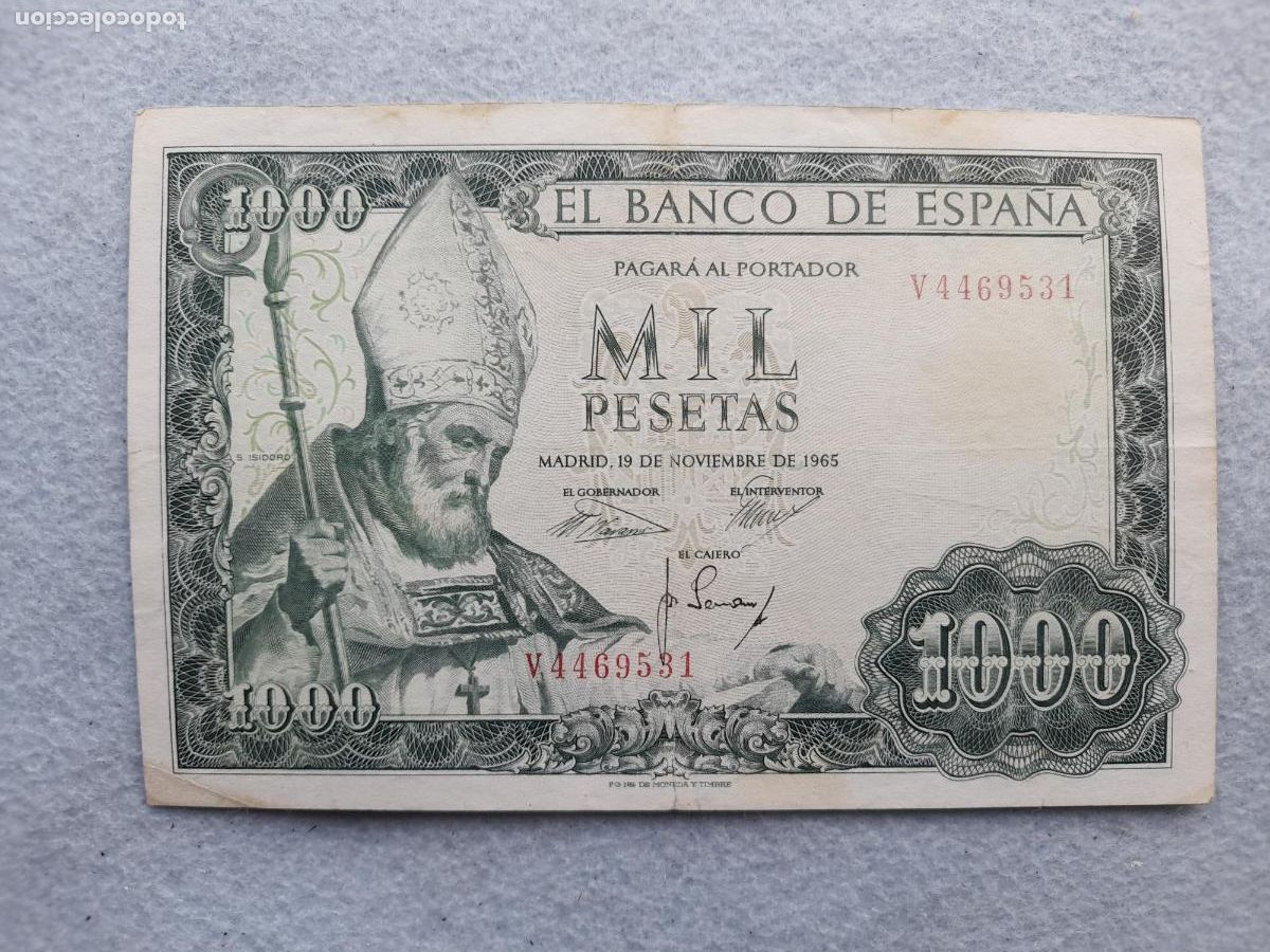 Billets espagnols: Estado Espa&ntilde;ol. 1000 Pesetas. Madrid, 19 de Noviembre de 1965.