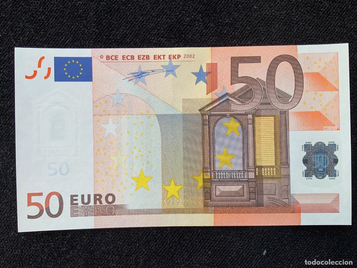 Billetes espa&ntilde;oles: Billete de 50 euros 2002, espa&ntilde;a, firma duisenberg, sc.