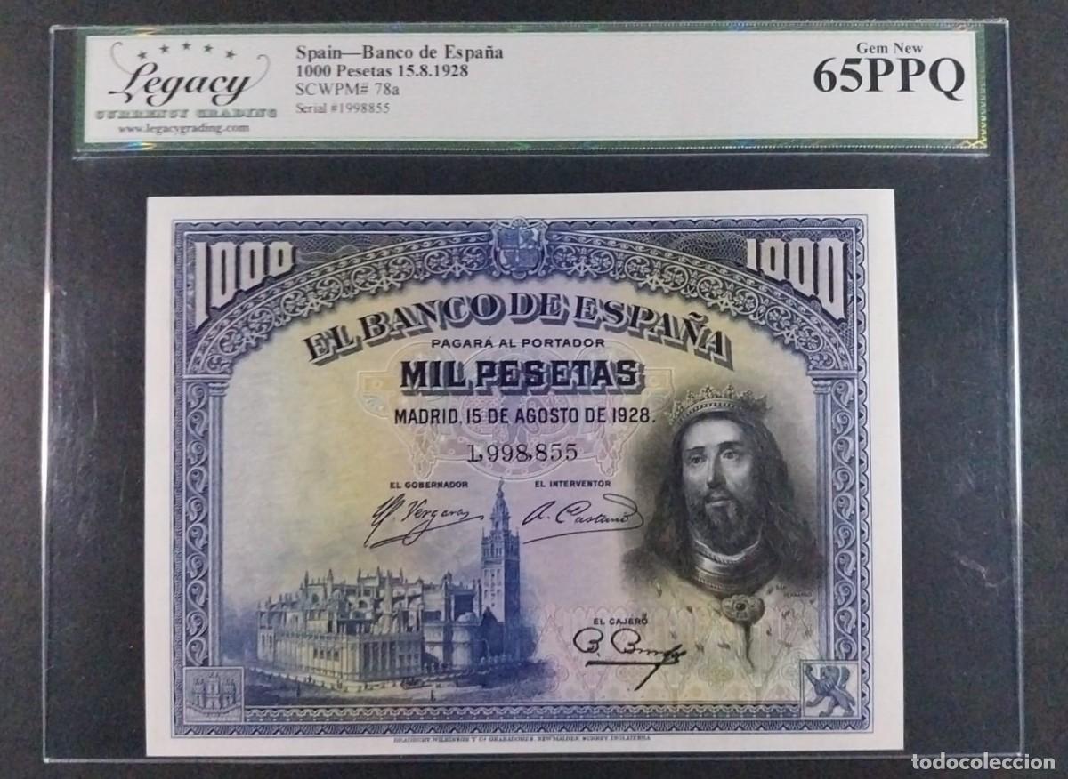 Billetes espa&ntilde;oles: 1000 PESETAS 1928 SAN FERNANDO 65 PPQ SC