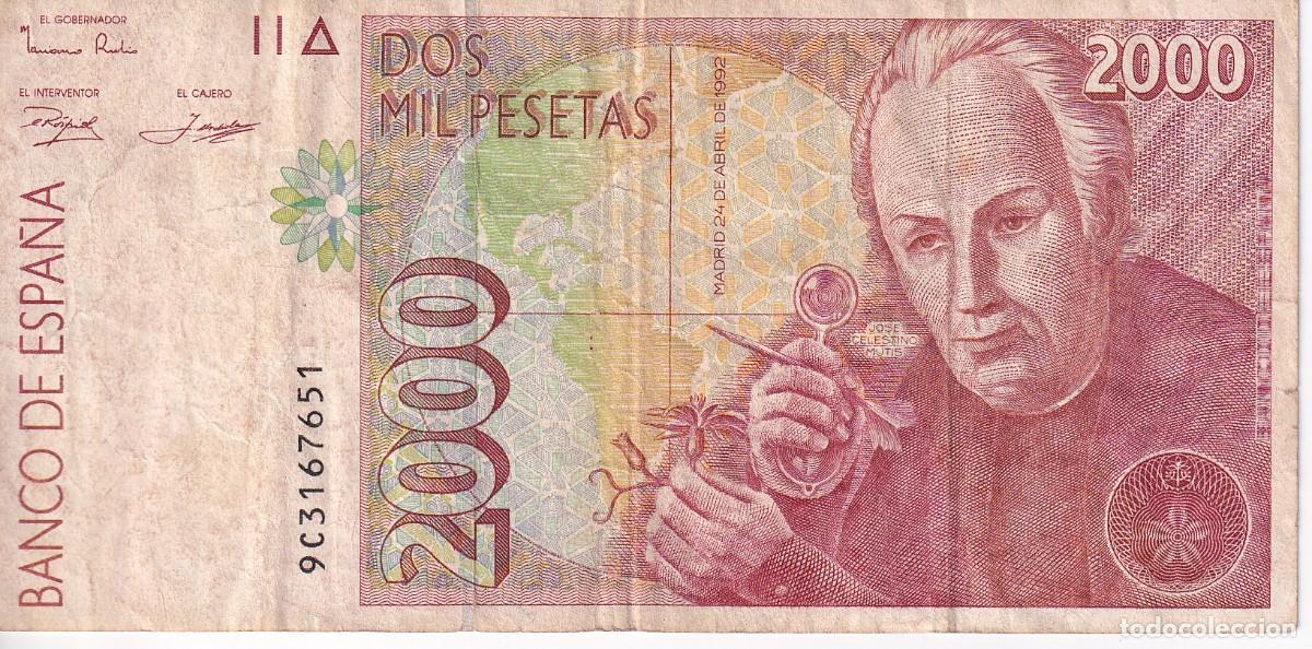 Billetes espa&ntilde;oles: BILLETE DE ESPA&Ntilde;A DE 2000 PTAS DEL 24/04/1992 SERIE 9C DE SUSTITUCION (RARO)