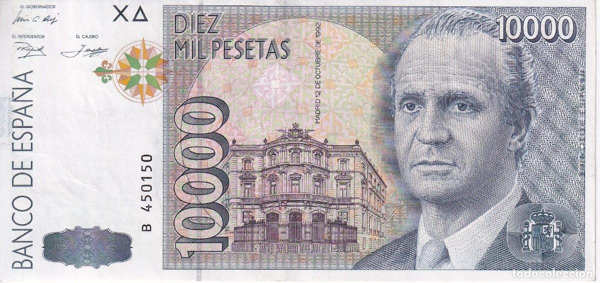Billetes espa&ntilde;oles: BILLETE DE ESPA&Ntilde;A DE 10000 PESETAS DEL A&Ntilde;O 1992 SERIE B EN CALIDAD EBC