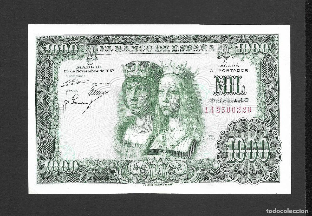 Billetes espa&ntilde;oles: 1000 PESETAS 1957 SERIE 1I EBC+