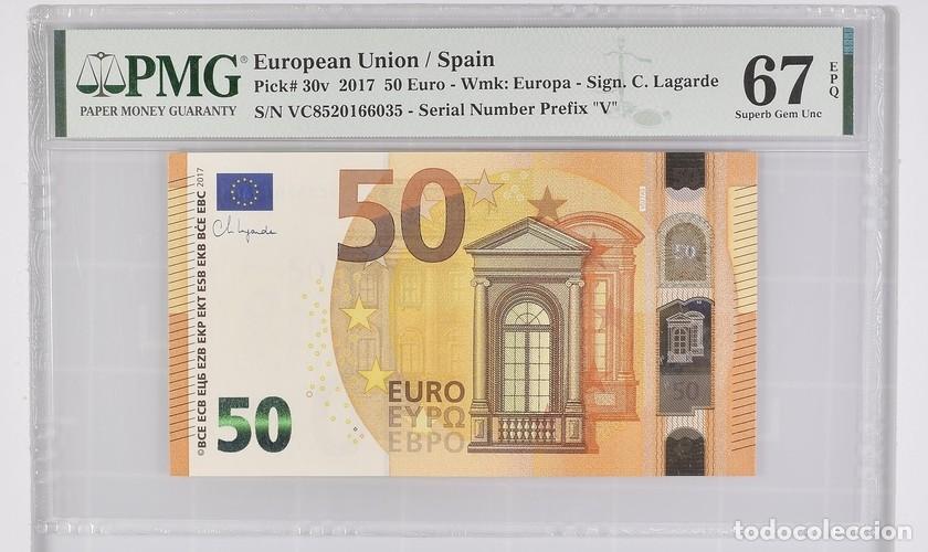 Billetes espa&ntilde;oles: ESPA&Ntilde;A * BILLETE 50 EURO 2017 * PMG-67 EPQ (IC-1680)