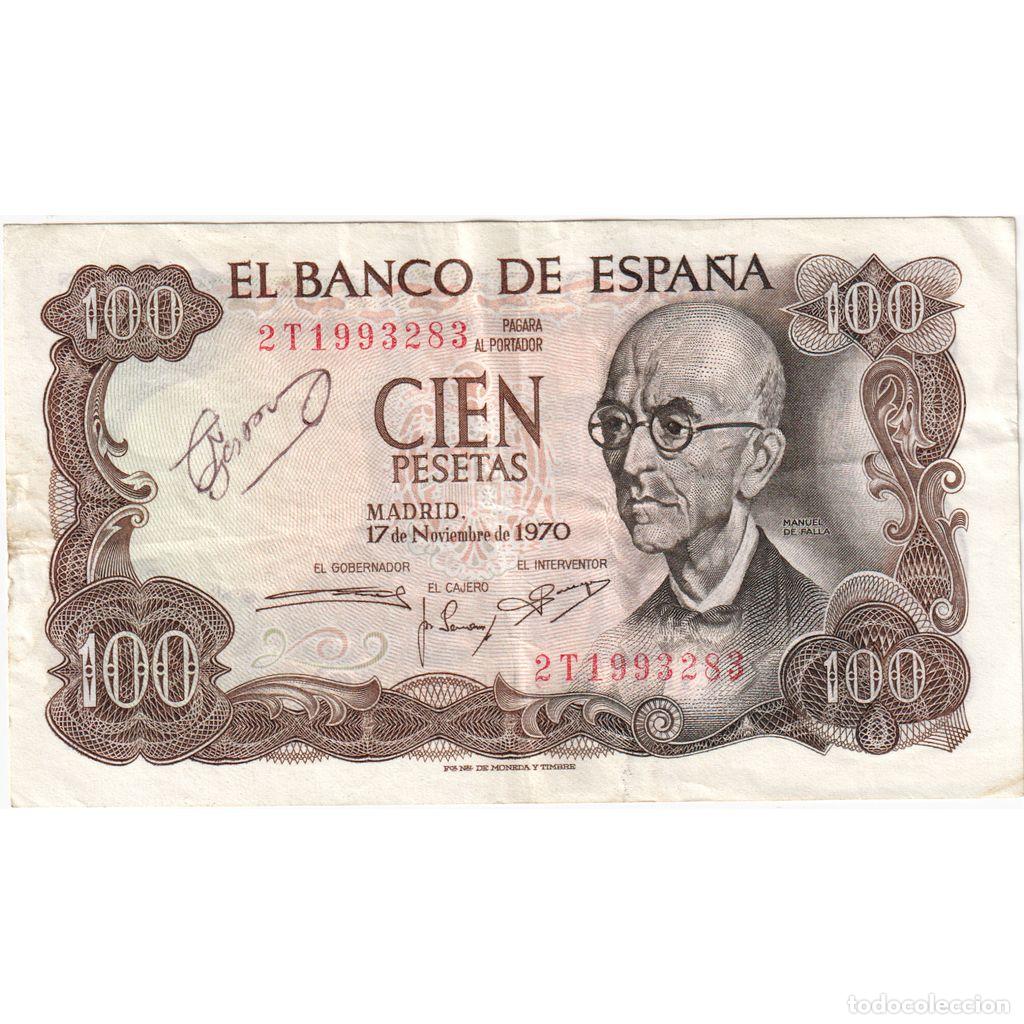 Billetes espa&ntilde;oles: [#1233953] Billete, 100 Pesetas, 1970-1971, Espa&ntilde;a, 1970-11-17, KM:152a, MBC