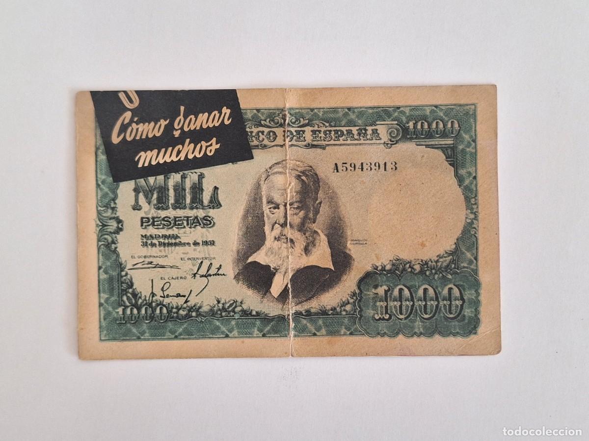 Notas espanholas: BILLETE 1000 PESETAS REPROBUCCION PROPAGANDA PUBLICIDAD VITOS-ESTIR RV