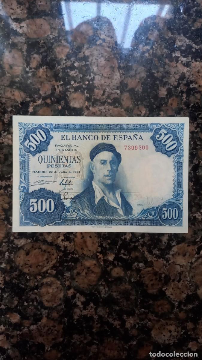 Billetes espa&ntilde;oles: Sin serie billete 500 pesetas 1954 Espa&ntilde;a