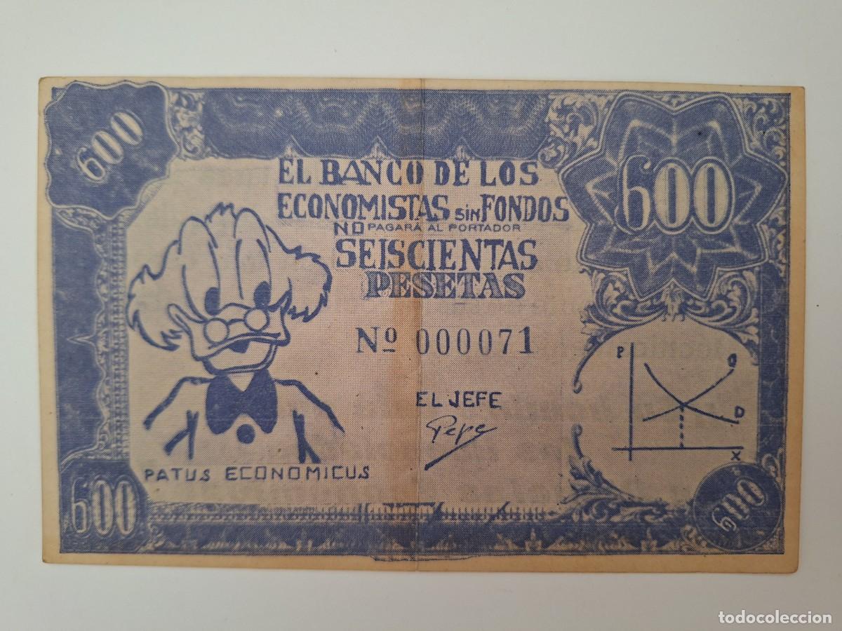Billetes espa&ntilde;oles: BILLETE 600 PESETAS PROPAGANDA PUBLICIDAD RV