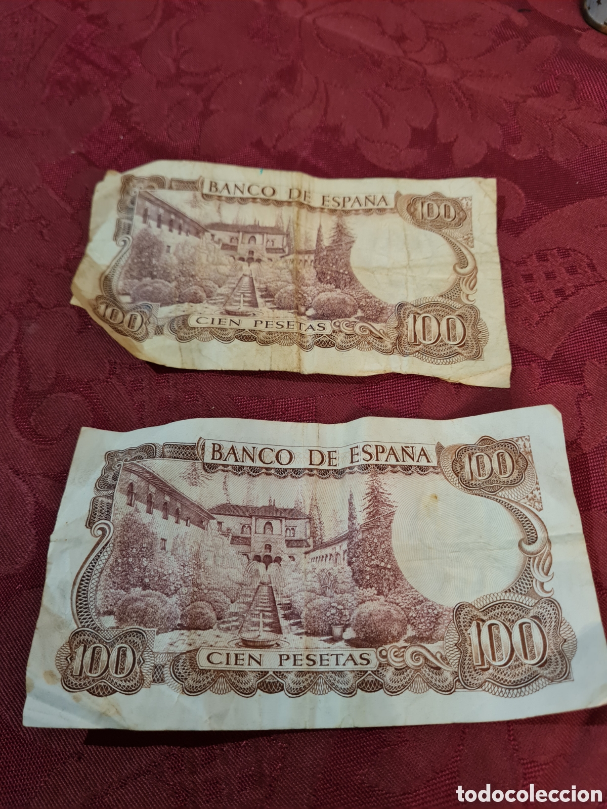Billetes espa&ntilde;oles: Billetes de 100pts de1970 Manuel de Falla - Foto 2