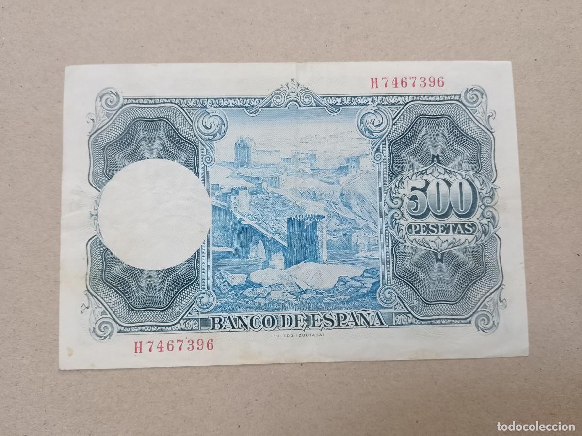 Billetes espa&ntilde;oles: Billete 500 pesetas 1954 - Foto 2