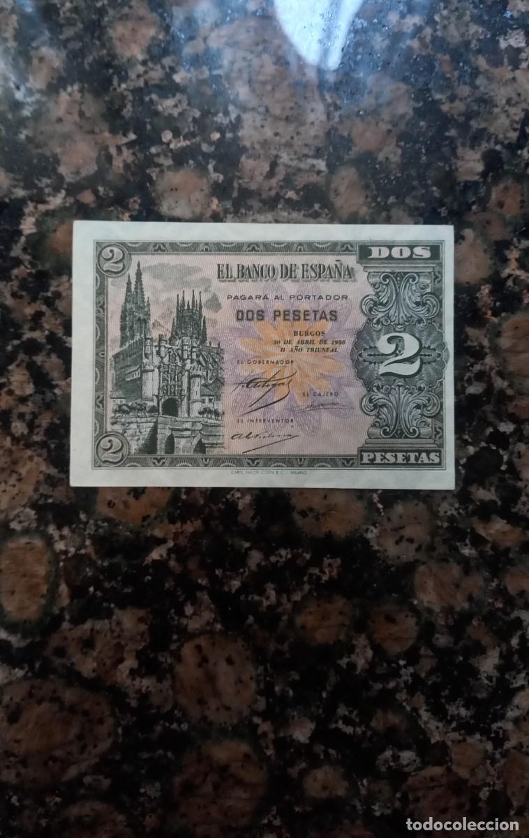 Billetes espa&ntilde;oles: Billete 2 pesetas 1938 Espa&ntilde;a